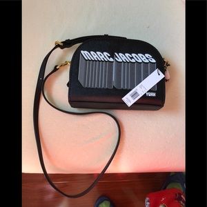 Marc Jacobs across body Logo leather brand new .